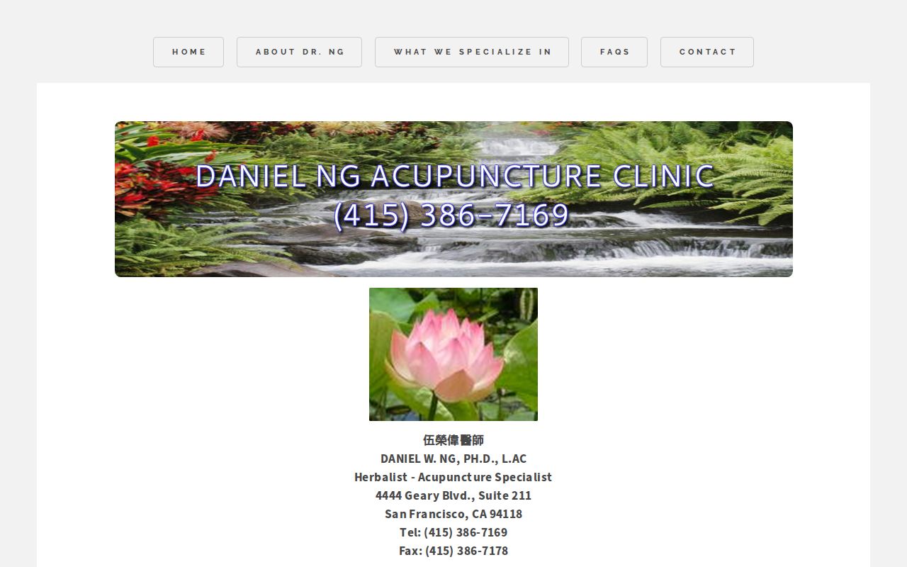 Daniel Ng Acupuncture Clinic